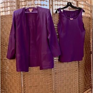 Vintage 3-Pc Silk Skirt Set by Lerner (Founder Ted Lerner)